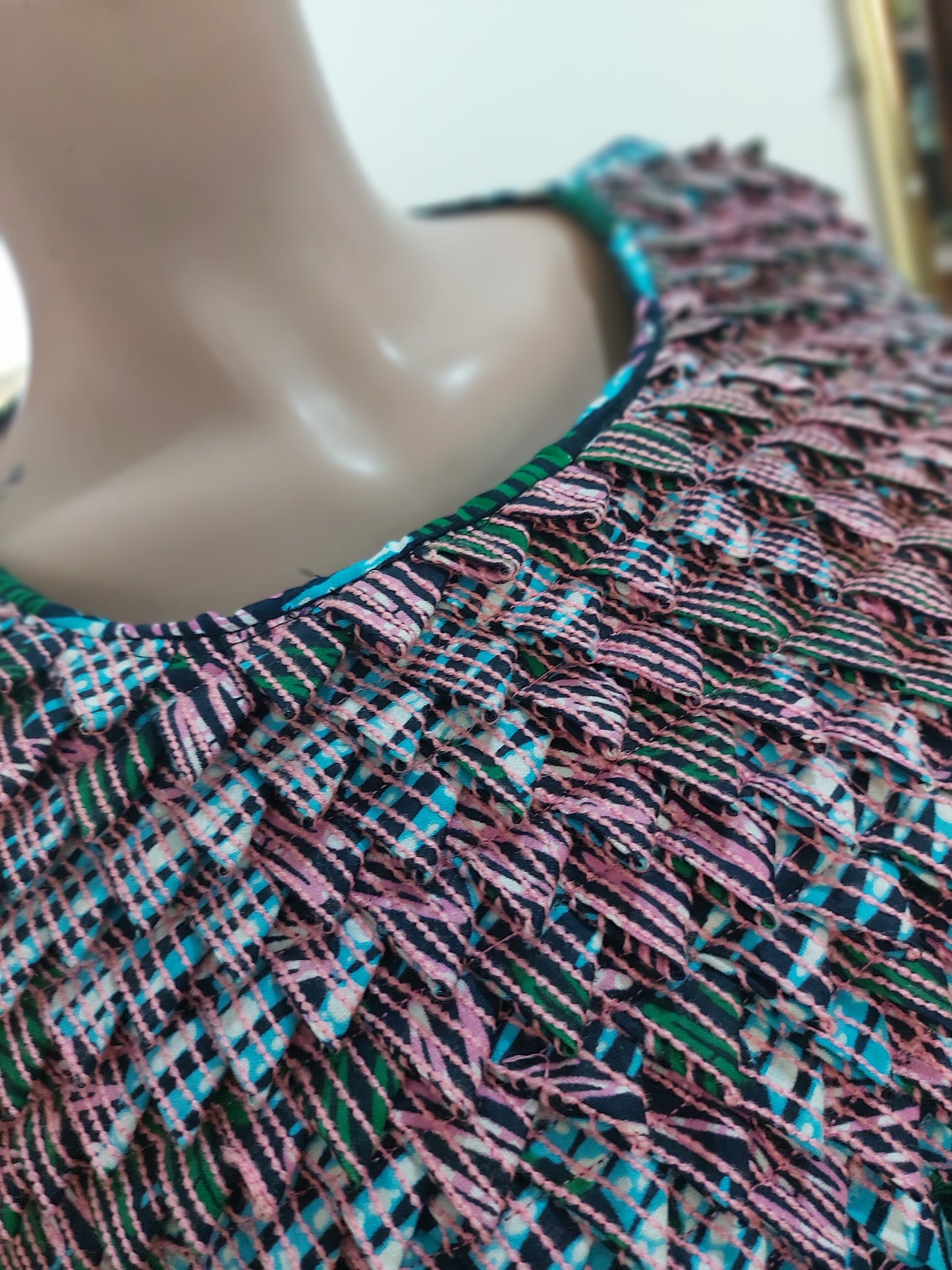 Robe en pagne, taille gabonaise
